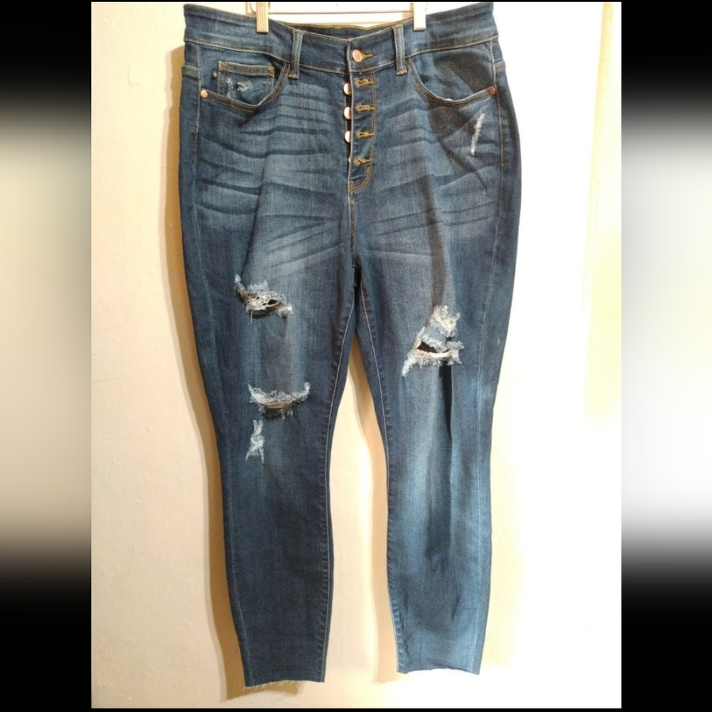 Women's Judy Blue Distressed Skinny Jeans size 18W